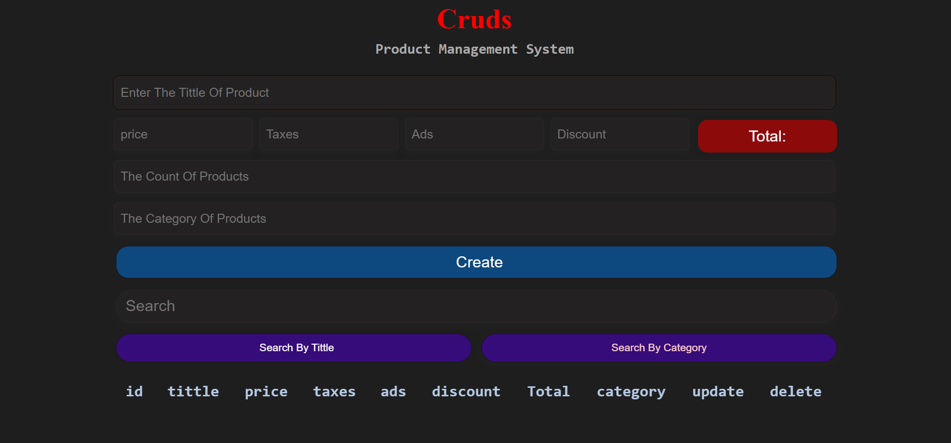 Product Management System